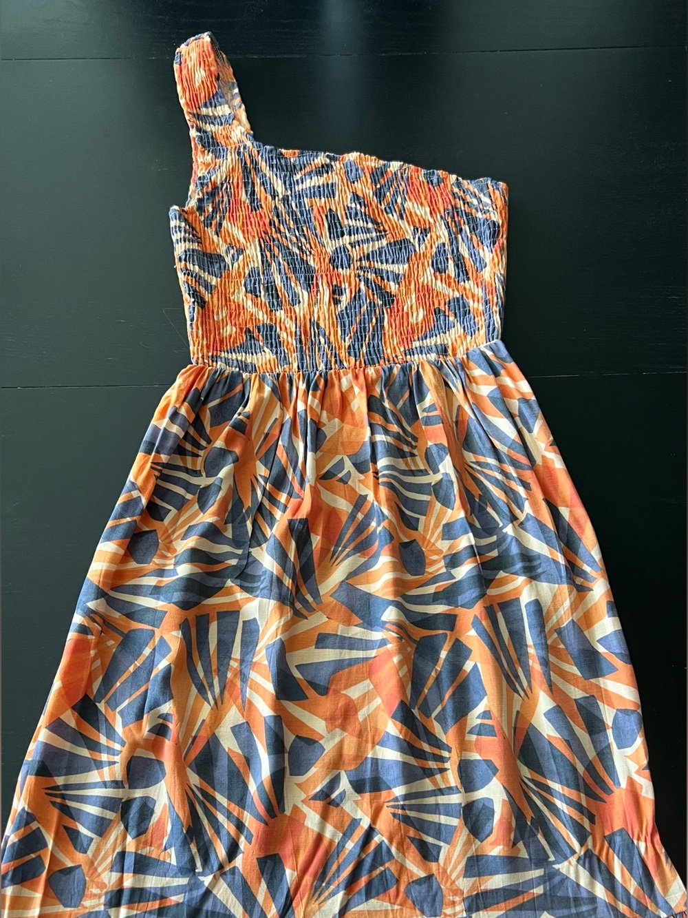 Floral One-Shoulder Maxi Dress